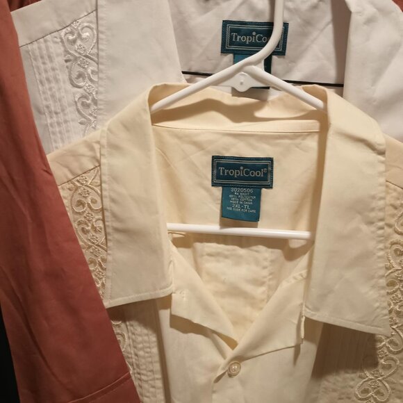 Tropi Cool Other - Tropi Cool Casual Men's Shirts  with Textured Front